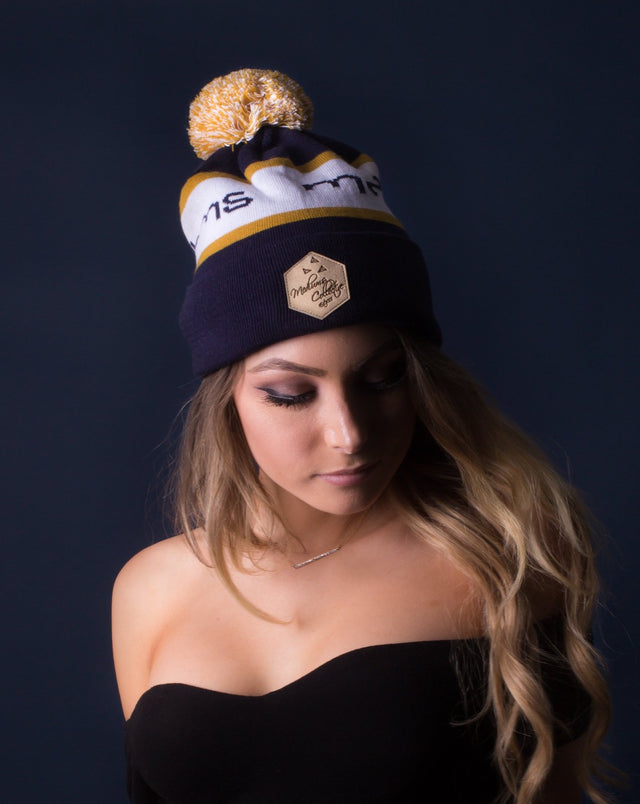 Signature Script Beanie - Midnight Navy