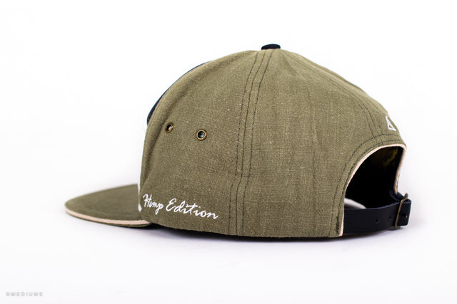 Hempfest 7 Panel Hat - Olive