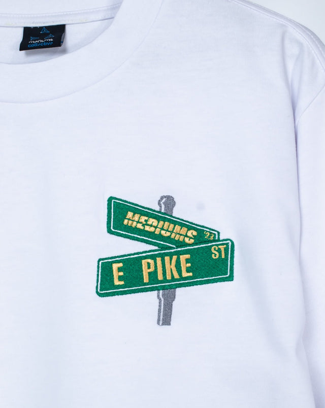 E Pike St Long Sleeve/T-shirt - White