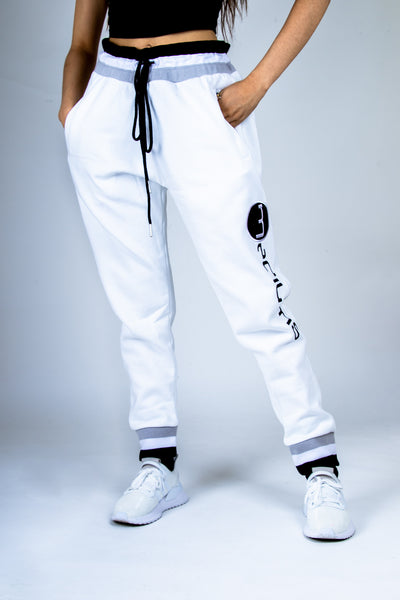 Fleece Joggers - White – M E D I U M S