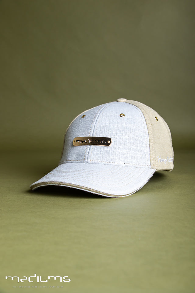 hemp hat, baseball cap, olive, hemp, satin lining, mediums, mediumscollective, mediums collective