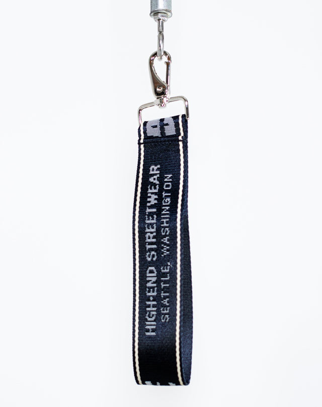 Mediums Collective High End Nylon Key Chain in color Navy featuring metal buckle and '22 custom heavy duty nylon belt.